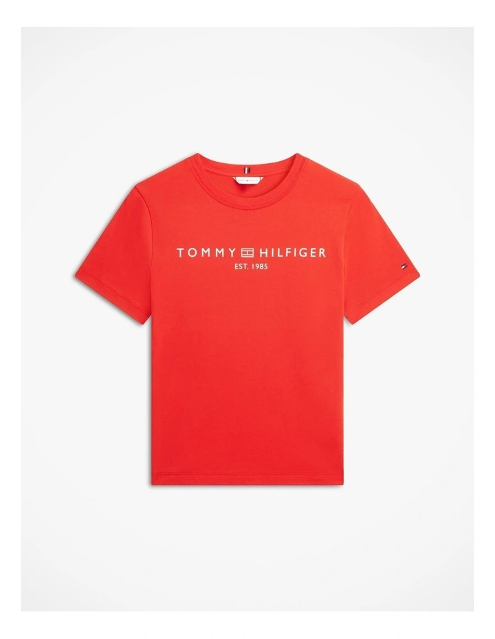 Modern Corp Logo Flag T-Shirt in Red image 5