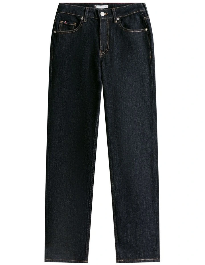 Classic Straight Rinse Jeans in Blue image 6