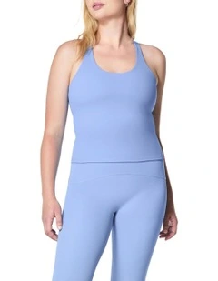 Contour Crossback Shelf Tank in Blue