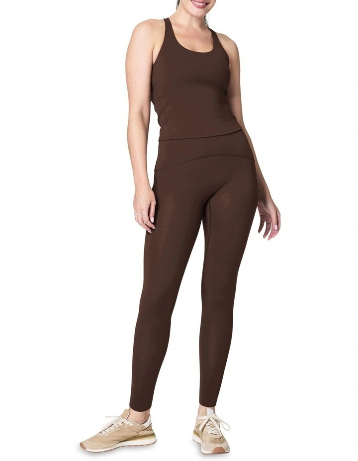 Contour Crossback Shelf Tank in Brown image 3