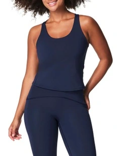 Contour Crossback Shelf Tank in Blue