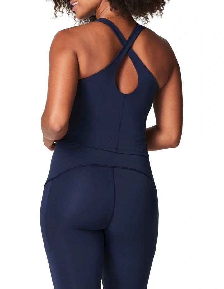 Contour Crossback Shelf Tank in Blue image 2