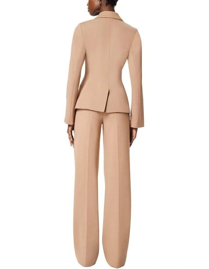 Perfect Asym Tailored Blazer in Brown image 3