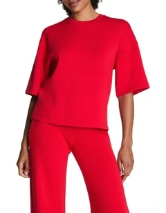 Air Essentials Relaxed Tee in Red
