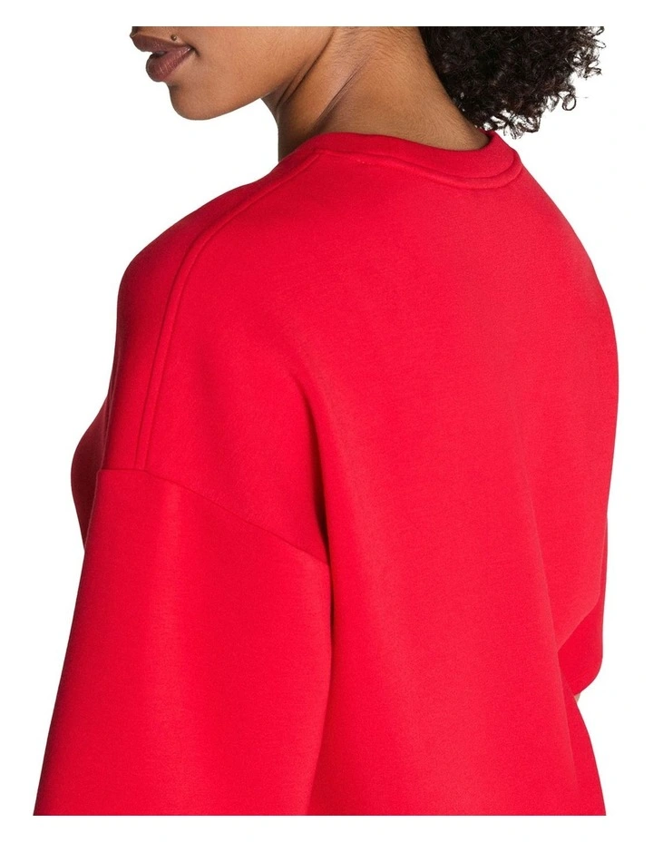 Air Essentials Relaxed Tee in Red image 2