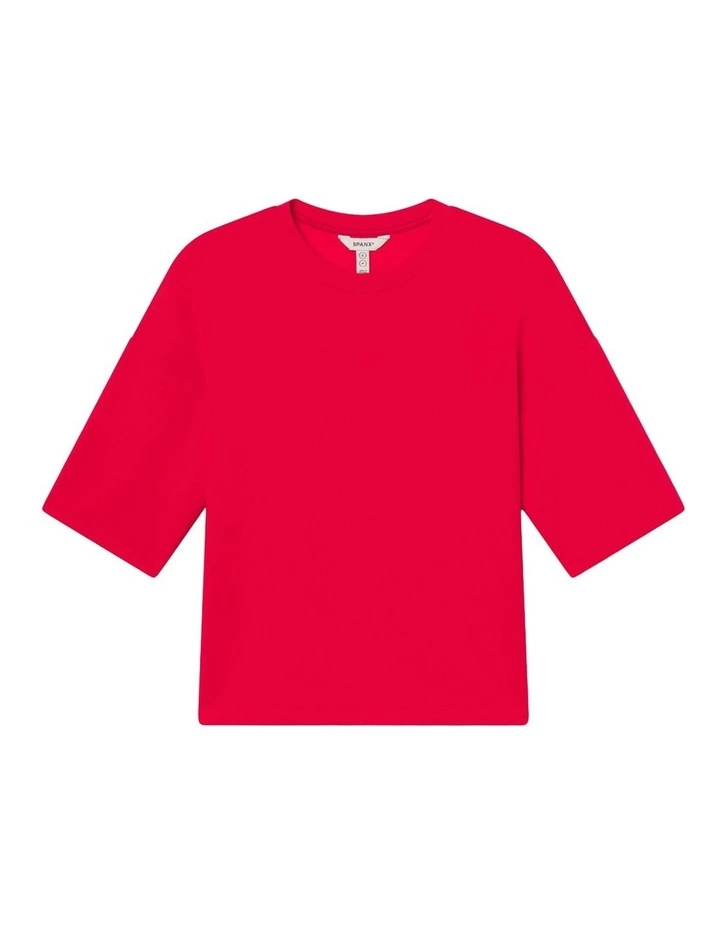 Air Essentials Relaxed Tee in Red image 4