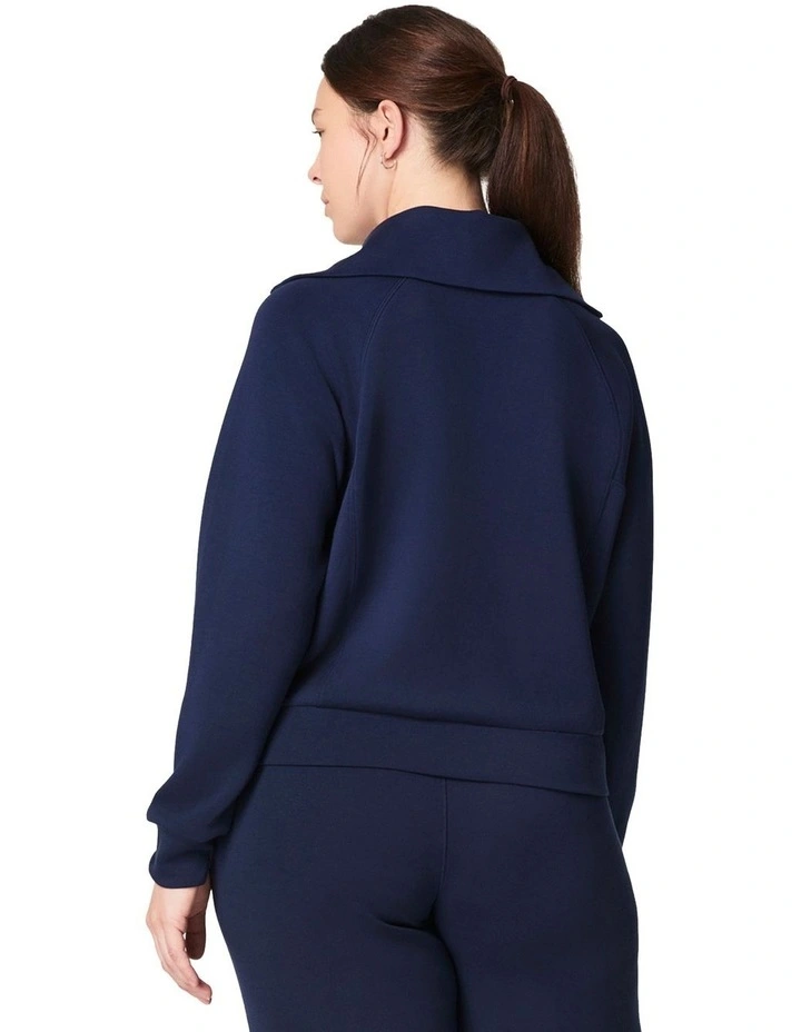 Air Essentials Half Zip Sweater in Blue image 2