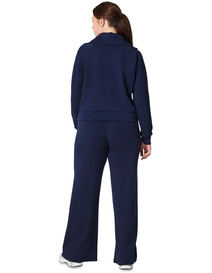 Air Essentials Half Zip Sweater in Blue image 4