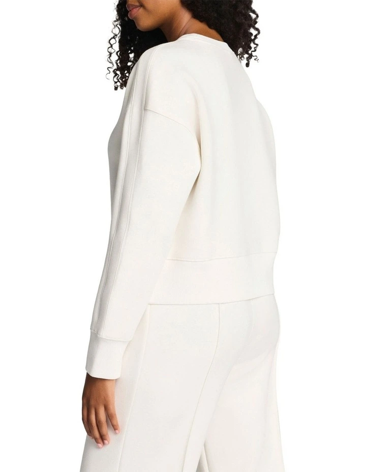 Airessentials Luxe Crew Top in Linen image 2