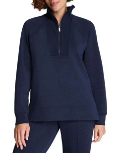 Brushed Airessentials Half Zip Tunic - Regular
