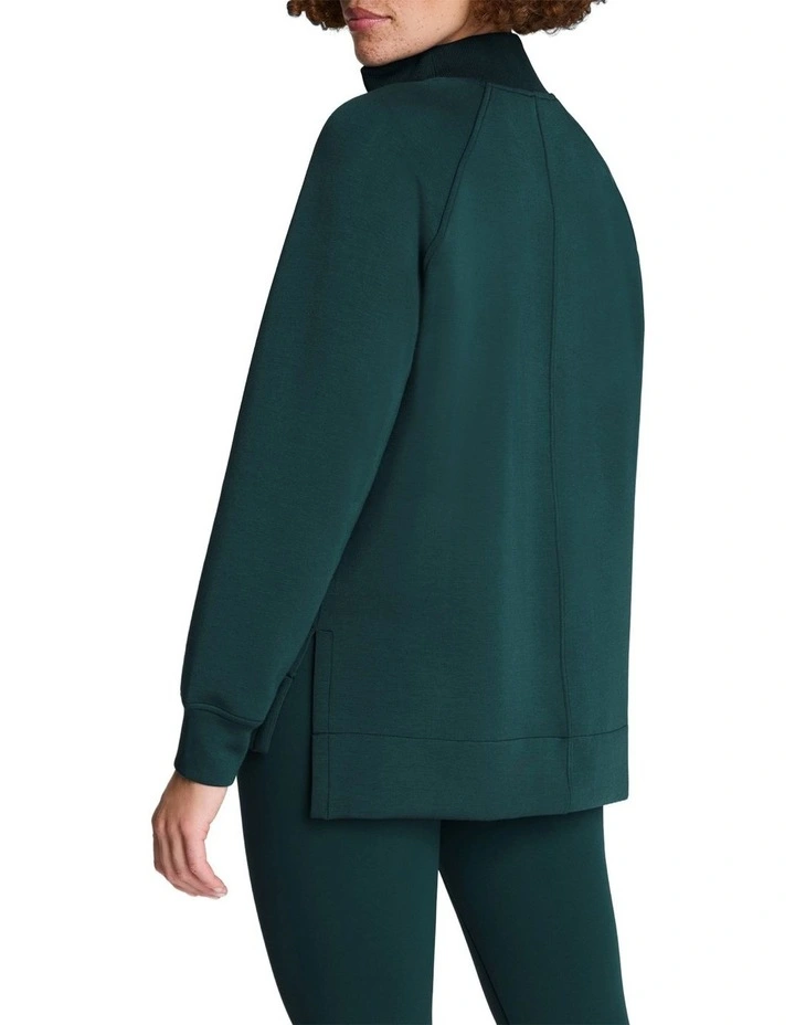 Brushed Airessentials Half Zip Tunic in Meridian image 2
