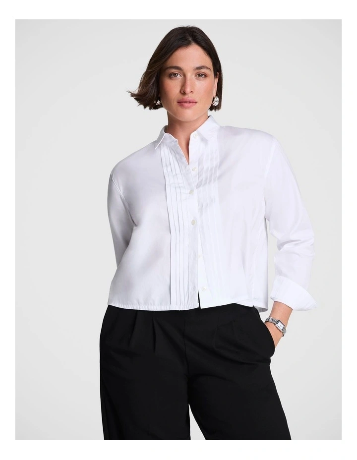Cropped Poplin Shirt - Regular image 1