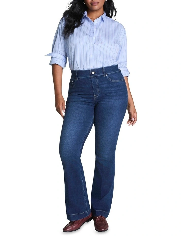 Shape Every Wear Flare Jeans in Blue image 3