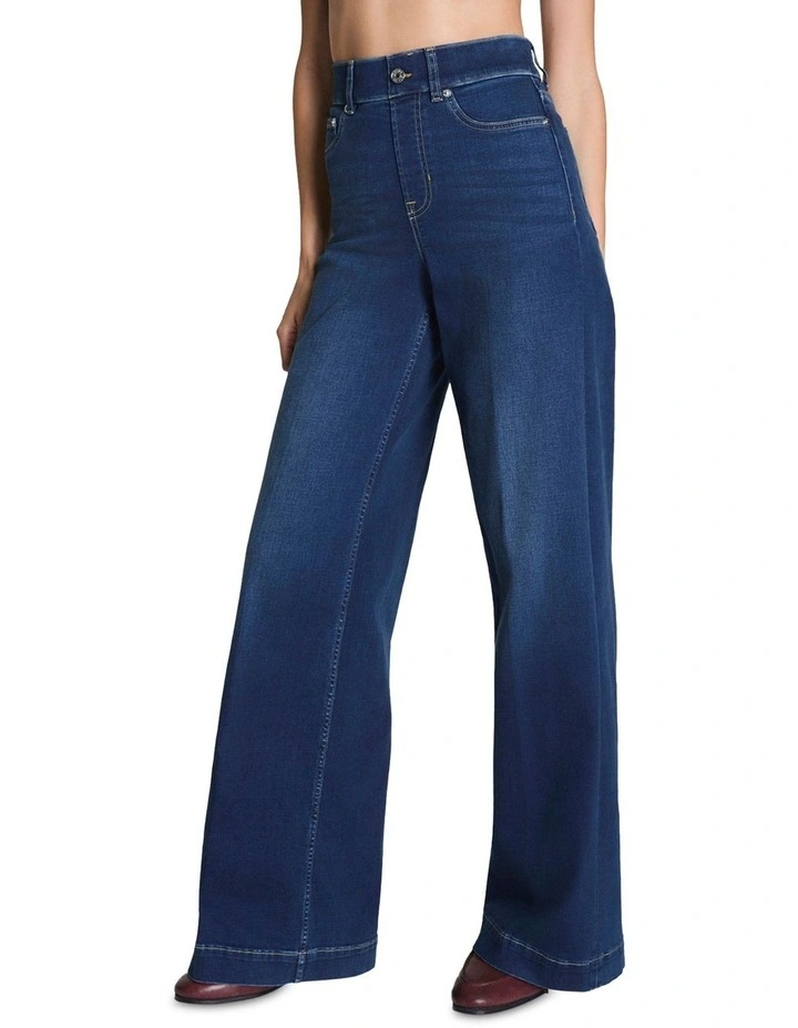 Shape Every Wear Wide Leg Jeans in Blue image 1