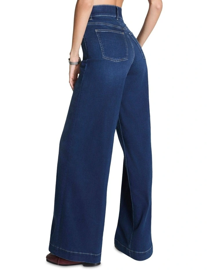 Shape Every Wear Wide Leg Jeans in Blue image 2