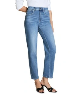 Shape Authentic 360 90's Straight Leg Jeans in Blue