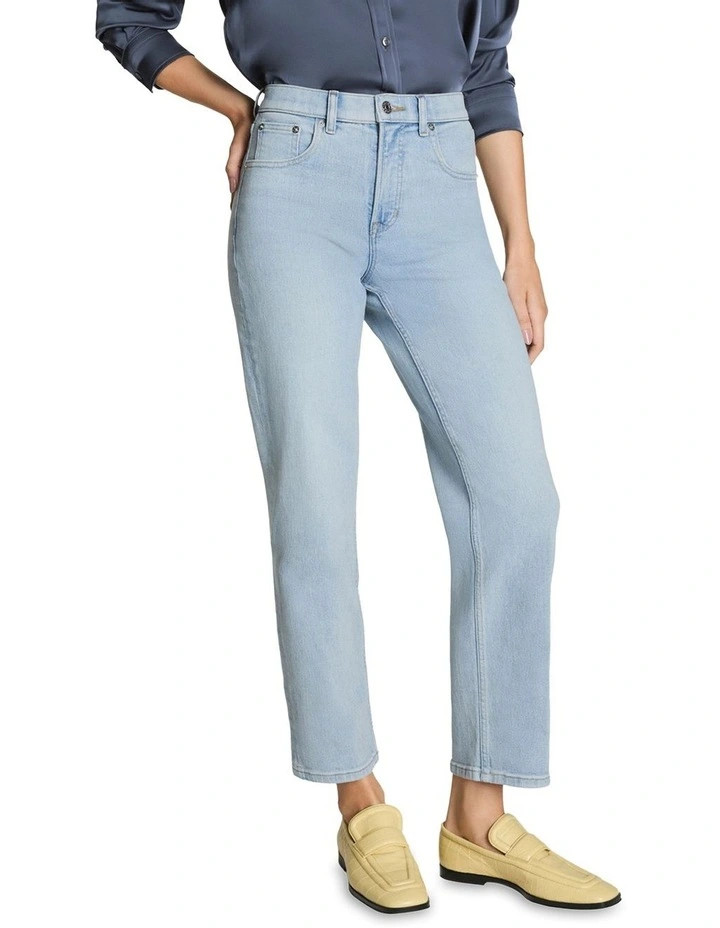 Shape Authentic 360 90's Straight Leg Jeans in Blue image 1