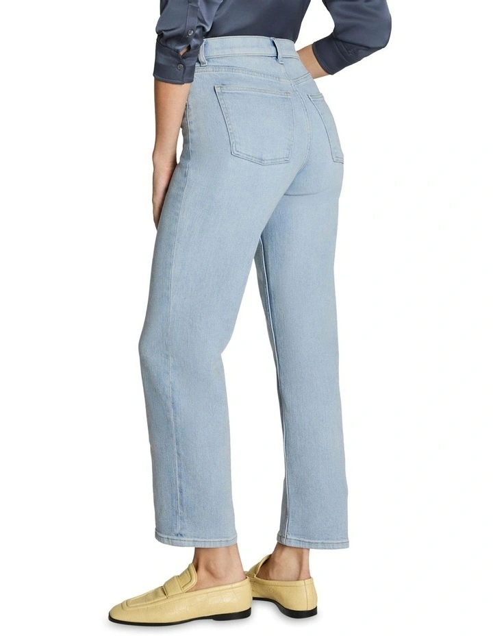 Shape Authentic 360 90's Straight Leg Jeans in Blue image 2