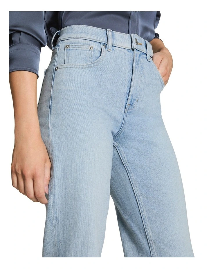 Shape Authentic 360 90's Straight Leg Jeans in Blue image 3