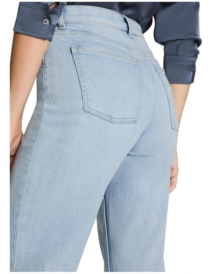 Shape Authentic 360 90's Straight Leg Jeans in Blue image 4