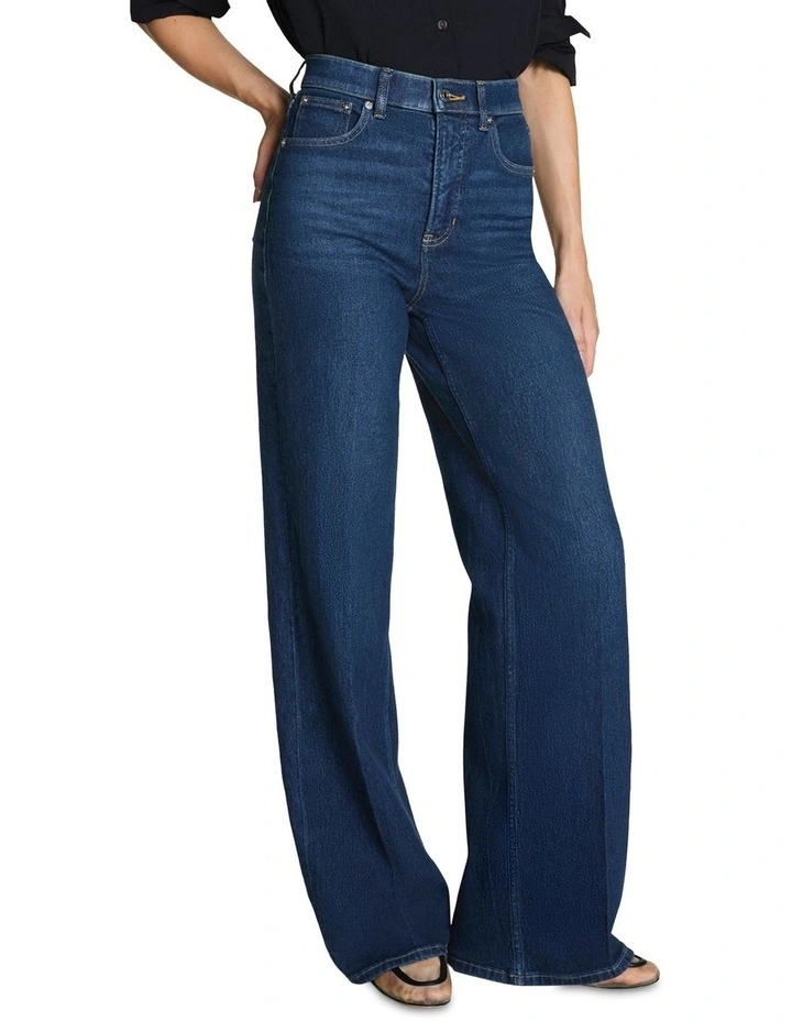 Shape Authentic 360 Wide Leg Jeans in Blue image 1