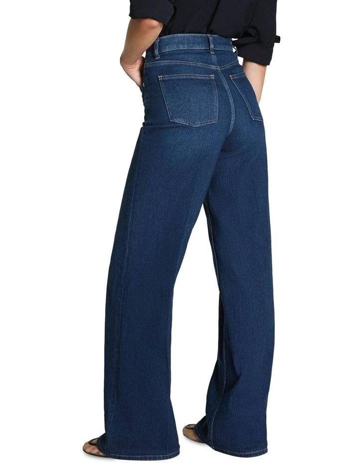 Shape Authentic 360 Wide Leg Jeans in Blue image 2