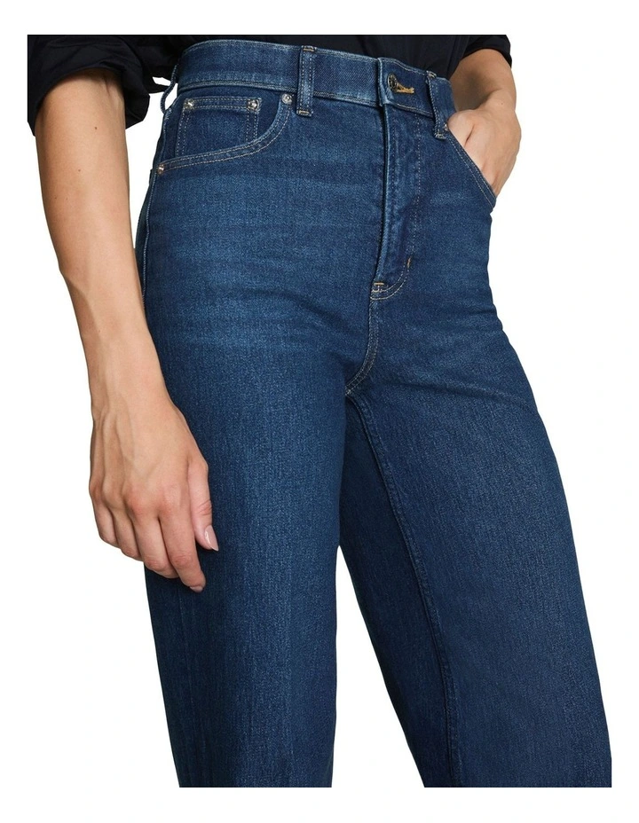 Shape Authentic 360 Wide Leg Jeans in Blue image 3