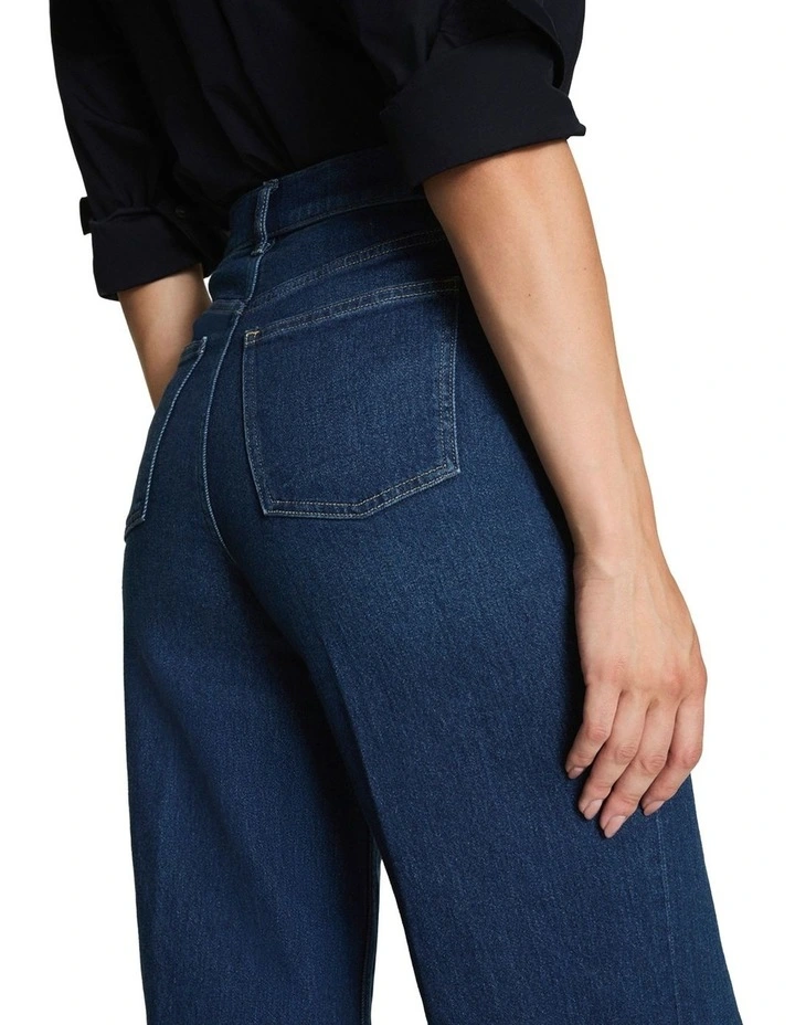 Shape Authentic 360 Wide Leg Jeans in Blue image 4
