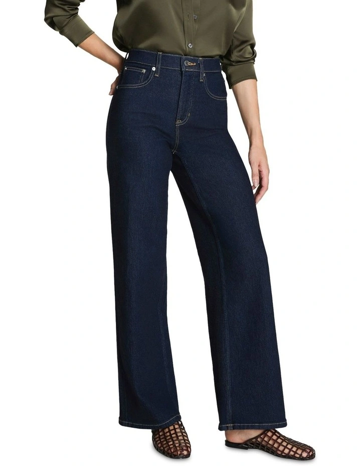 Shape Authentic 360 Wide Leg Jeans in Blue image 1