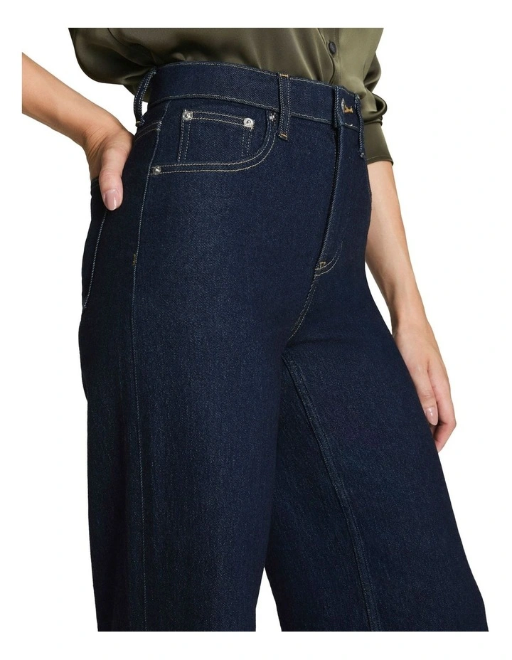Shape Authentic 360 Wide Leg Jeans in Blue image 3