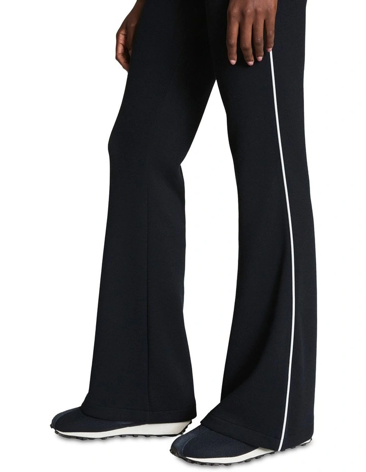Air Essentials Pique Flare Track Pant in Black image 4