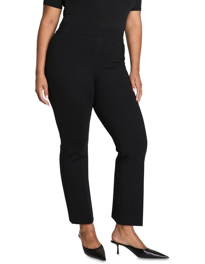 Supersmooth Perfect Fit Ponte Kick Flare Pant in Black image 1