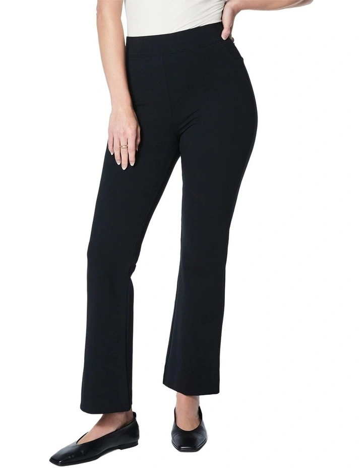 Supersmooth Perfect Fit Ponte Kick Flare Pant in Black image 3
