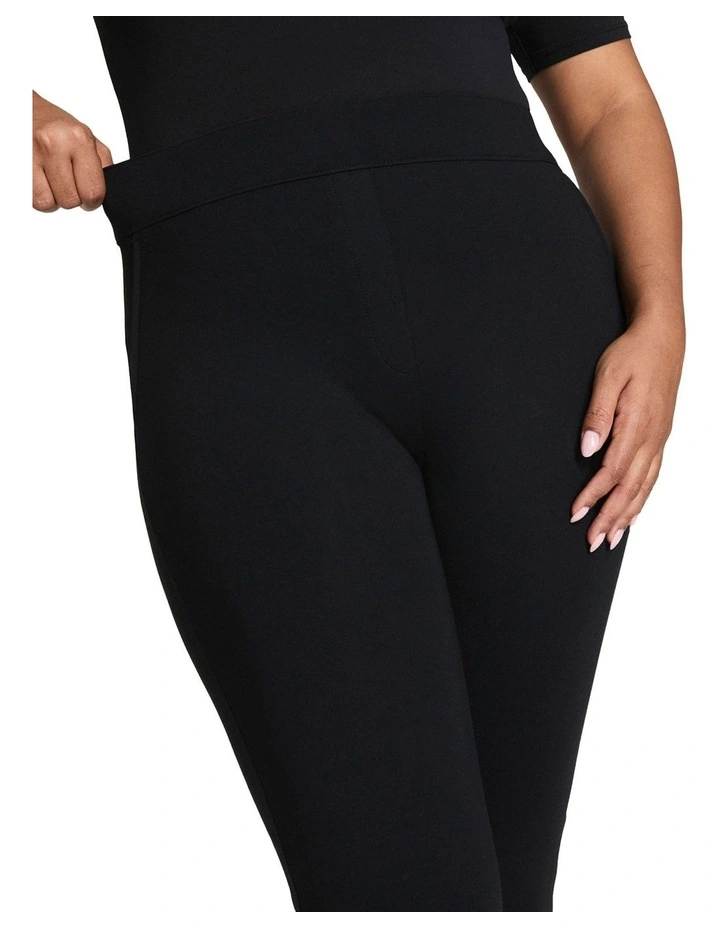 Supersmooth Perfect Fit Ponte Kick Flare Pant in Black image 3