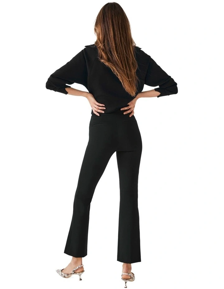 Supersmooth Perfect Fit Ponte Kick Flare Pant in Black image 5