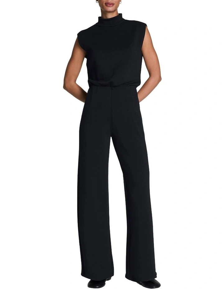 Airessentials Sleeveless Mockneck Jumpsuit 21725R in Very Black image 1