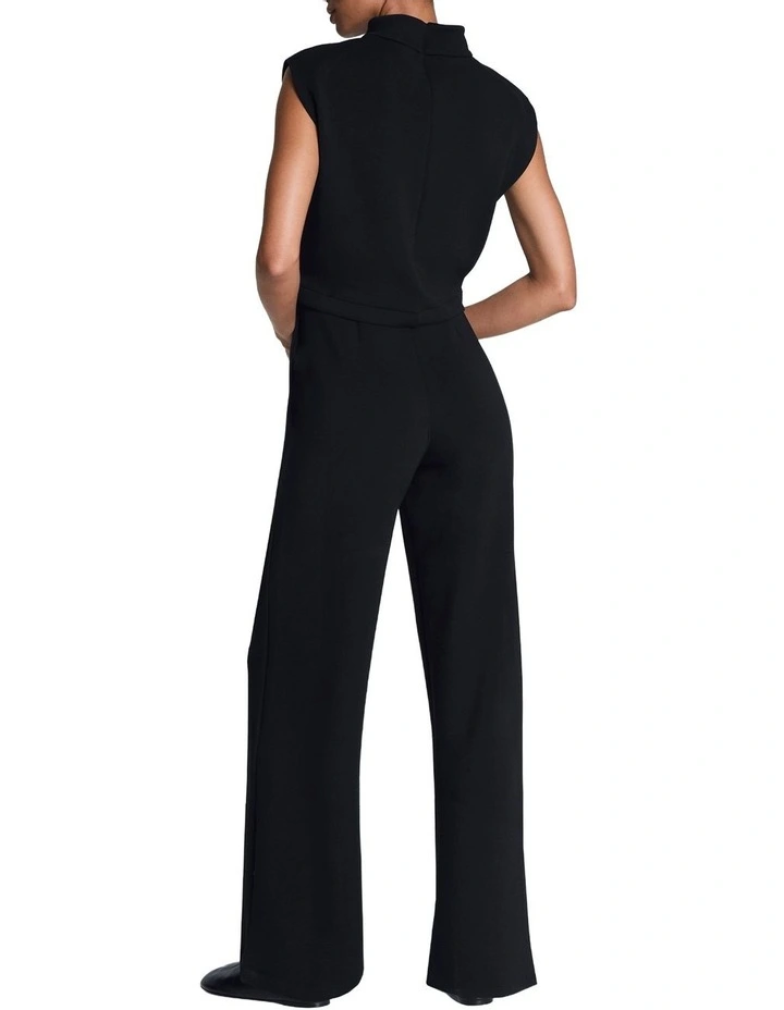 Airessentials Sleeveless Mockneck Jumpsuit 21725R in Very Black image 2