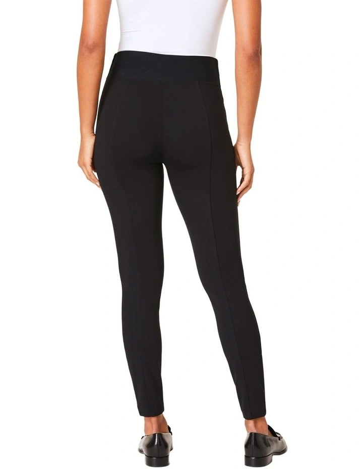 Ponte Zip Legging 21296R in Classic Black image 2