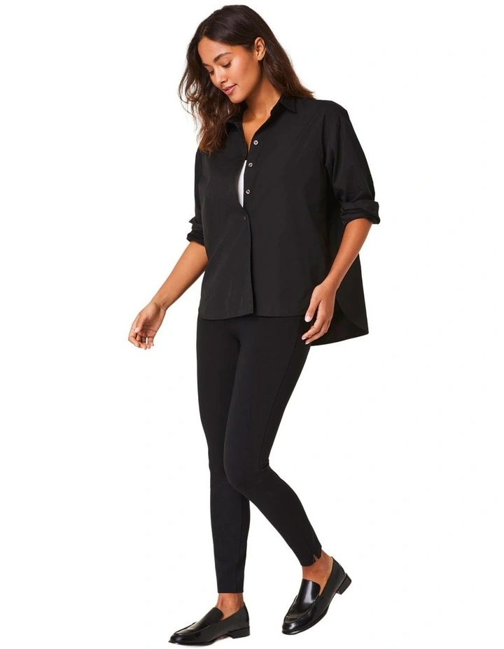Ponte Zip Legging 21296R in Classic Black image 5