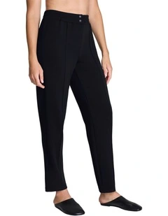 Brushed Airessentials Slim Straight Pant in Black