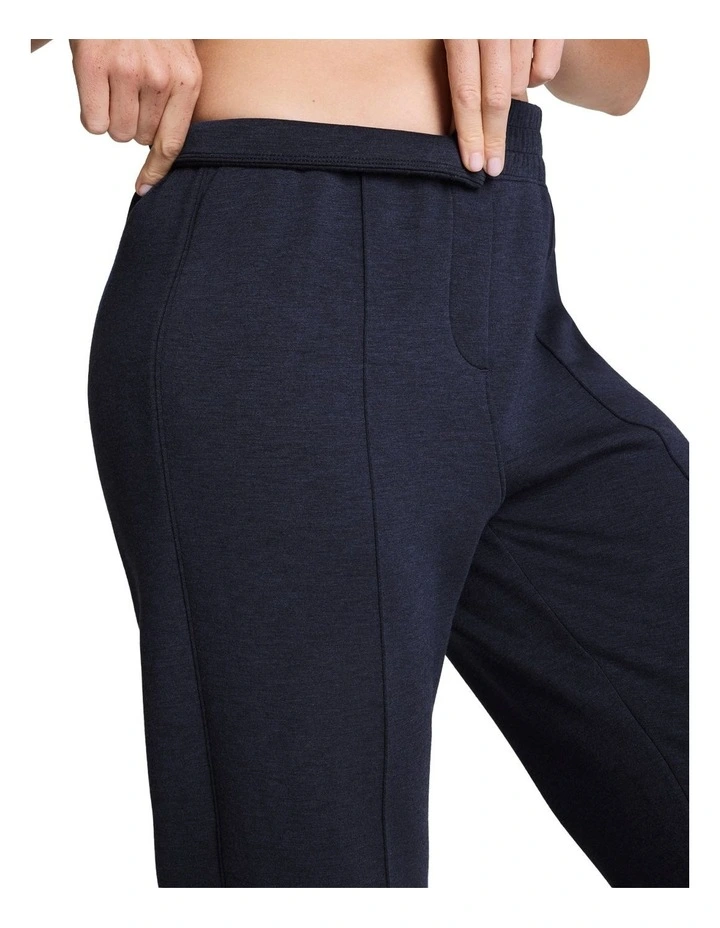 Brushed Airessentials Slim Straight Pant in Timeless Navy Htr image 3