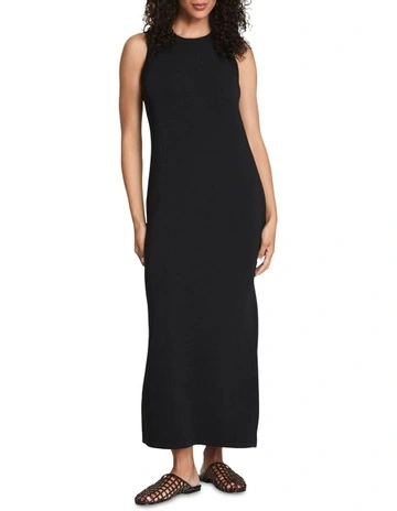 Air Essentials Maxi Tank Dress in Black