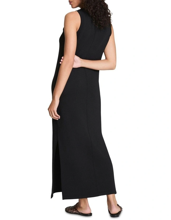 Air Essentials Maxi Tank Dress in Black image 2