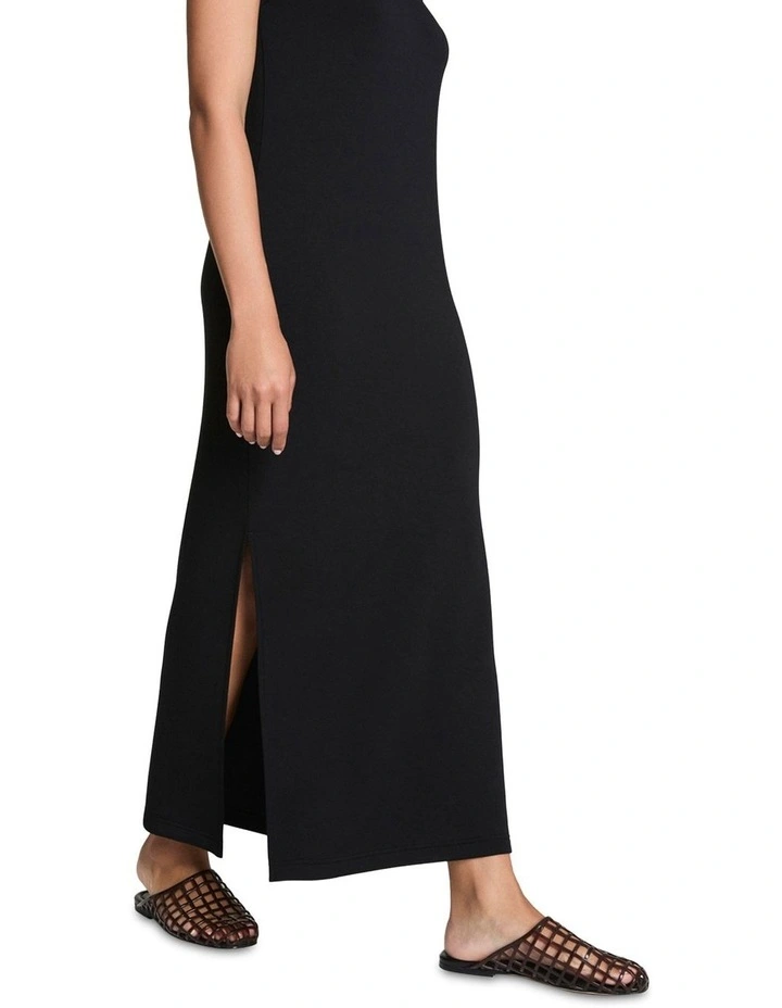 Air Essentials Maxi Tank Dress in Black image 3