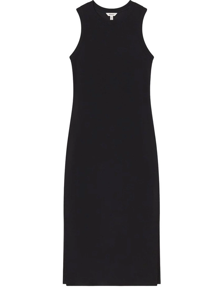 Air Essentials Maxi Tank Dress in Black image 4