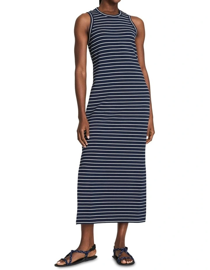 AirEssentials Stripe Maxi Tank Dress in Navy image 1
