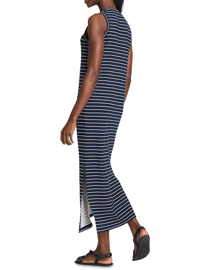 AirEssentials Stripe Maxi Tank Dress in Navy image 2