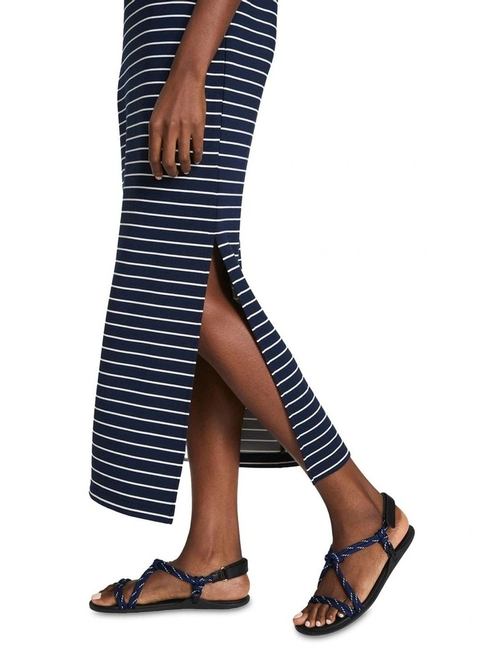 AirEssentials Stripe Maxi Tank Dress in Navy image 3