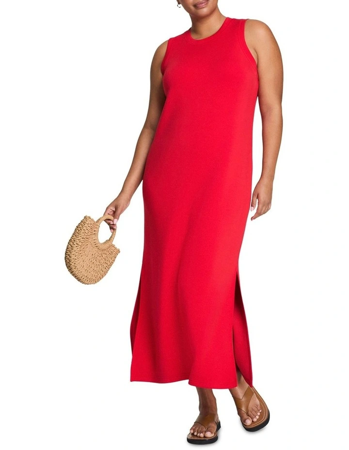 Air Essentials Maxi Tank Dress in Red image 1