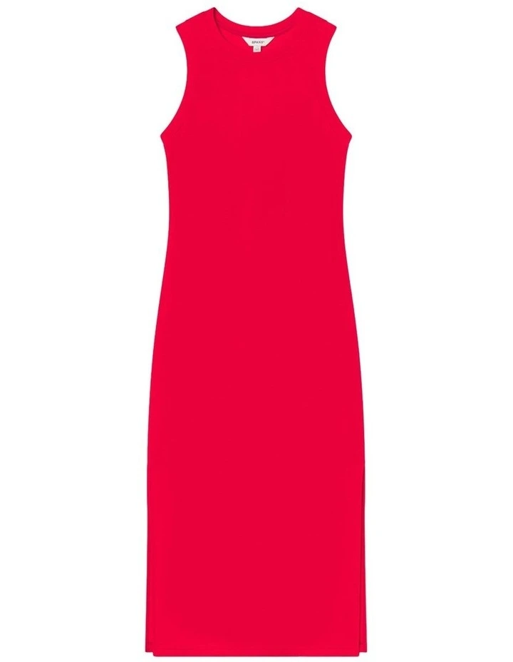 Air Essentials Maxi Tank Dress in Red image 4